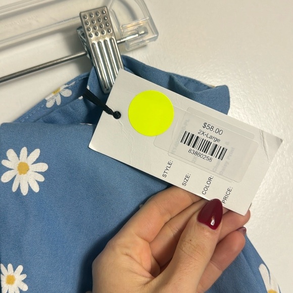 NWT Unique vintage Daisy print Briella flaired skirt and cropped top set retro - Picture 8 of 16